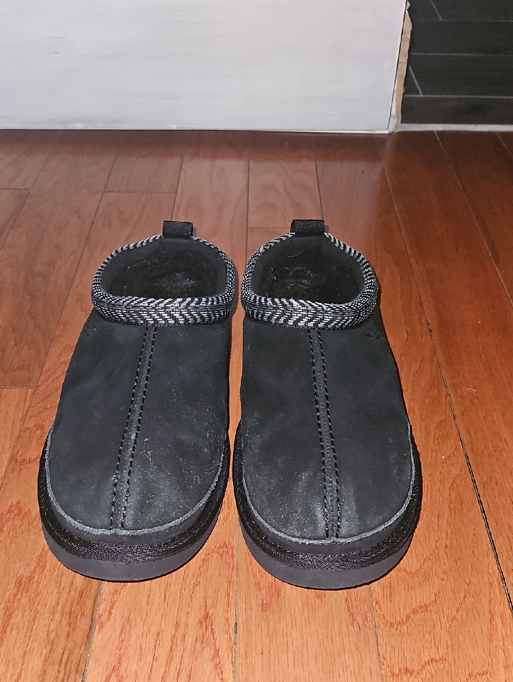 Men's UGG Black Slip-On Cozy Suede Shoes